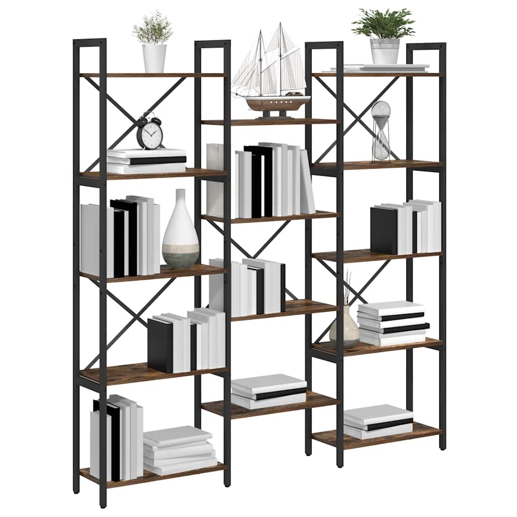 Bücherregal Sonoma-Eiche 156 x 25 x 167 cm Holzwerkstoff