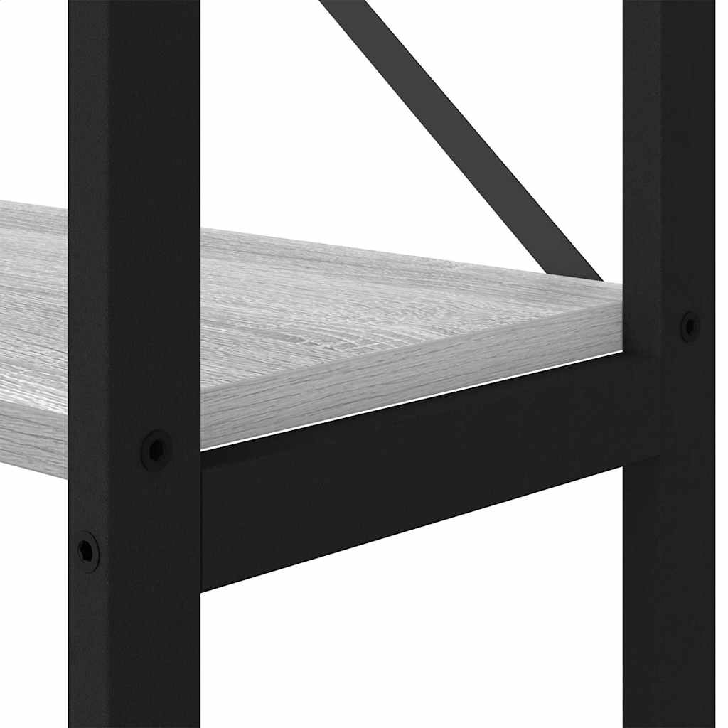 Bücherregal Grau Sonoma 156 x 25 x 167 cm Holzwerkstoff