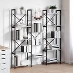 Bücherregal Grau Sonoma 156 x 25 x 167 cm Holzwerkstoff