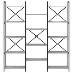 Bücherregal Grau Sonoma 156 x 25 x 167 cm Holzwerkstoff