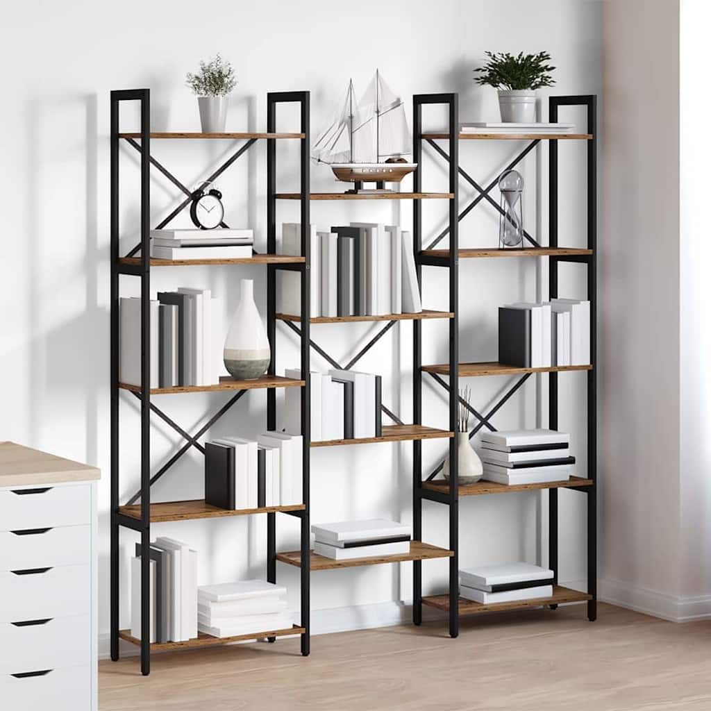 Bücherregal Altholz 156 x 25 x 167 cm Holzwerkstoff
