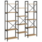 Bücherregal Artisan-Eiche 156 x 25 x 167 cm Holzwerkstoff