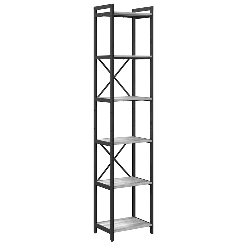 Bücherregal Grau Sonoma 40 x 30 x 189,5 cm Holzwerkstoff