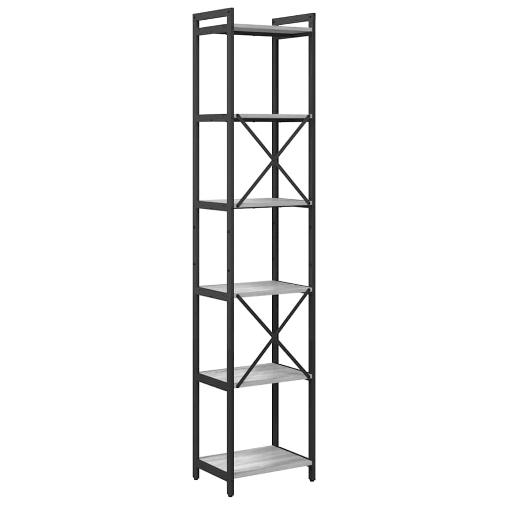 Bücherregal Grau Sonoma 40 x 30 x 189,5 cm Holzwerkstoff