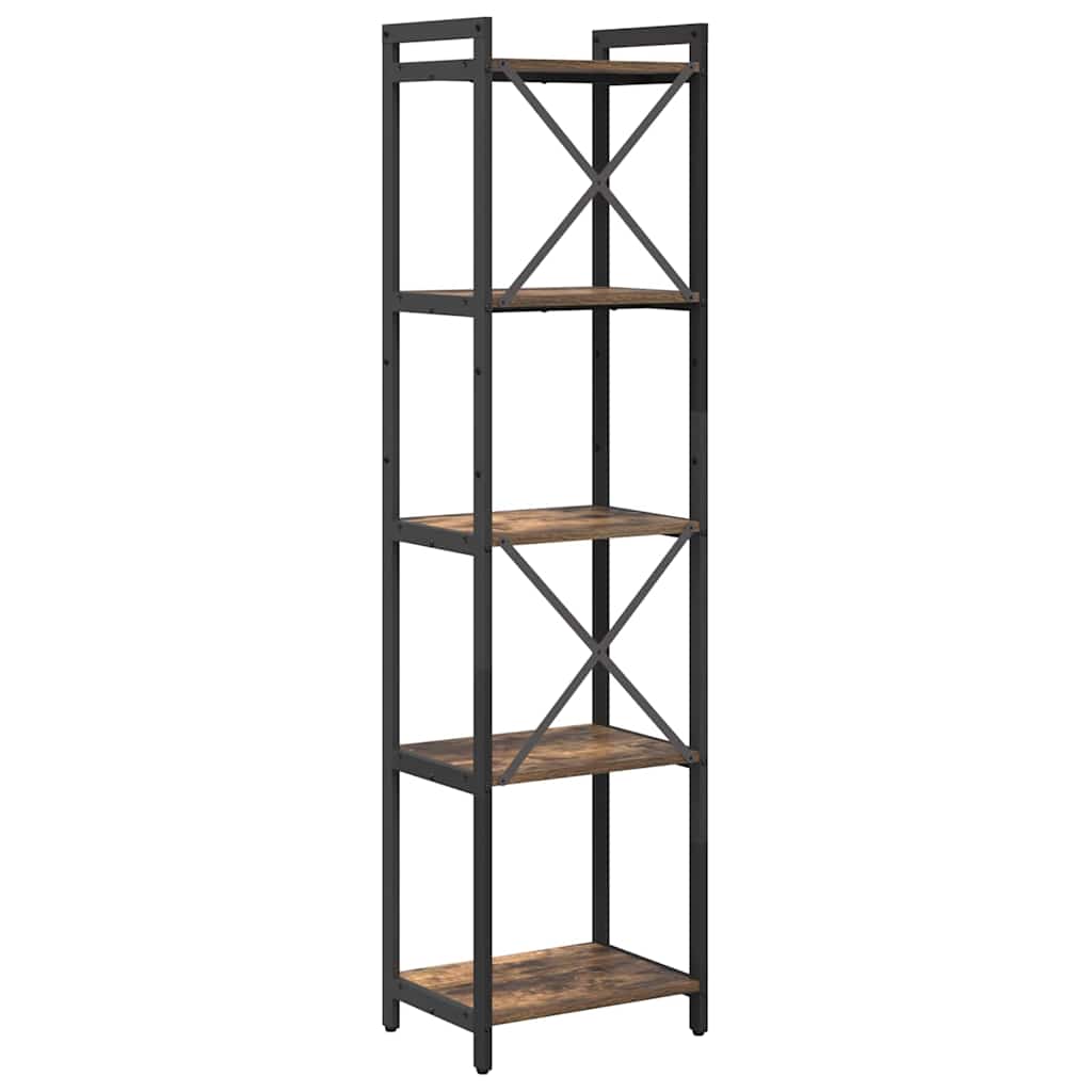 Bücherregal Geräucherte Eiche 40 x 30 x 155 cm Holzwerkstoff