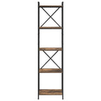 Bücherregal Geräucherte Eiche 40 x 30 x 155 cm Holzwerkstoff