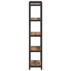 Bücherregal Geräucherte Eiche 40 x 30 x 155 cm Holzwerkstoff