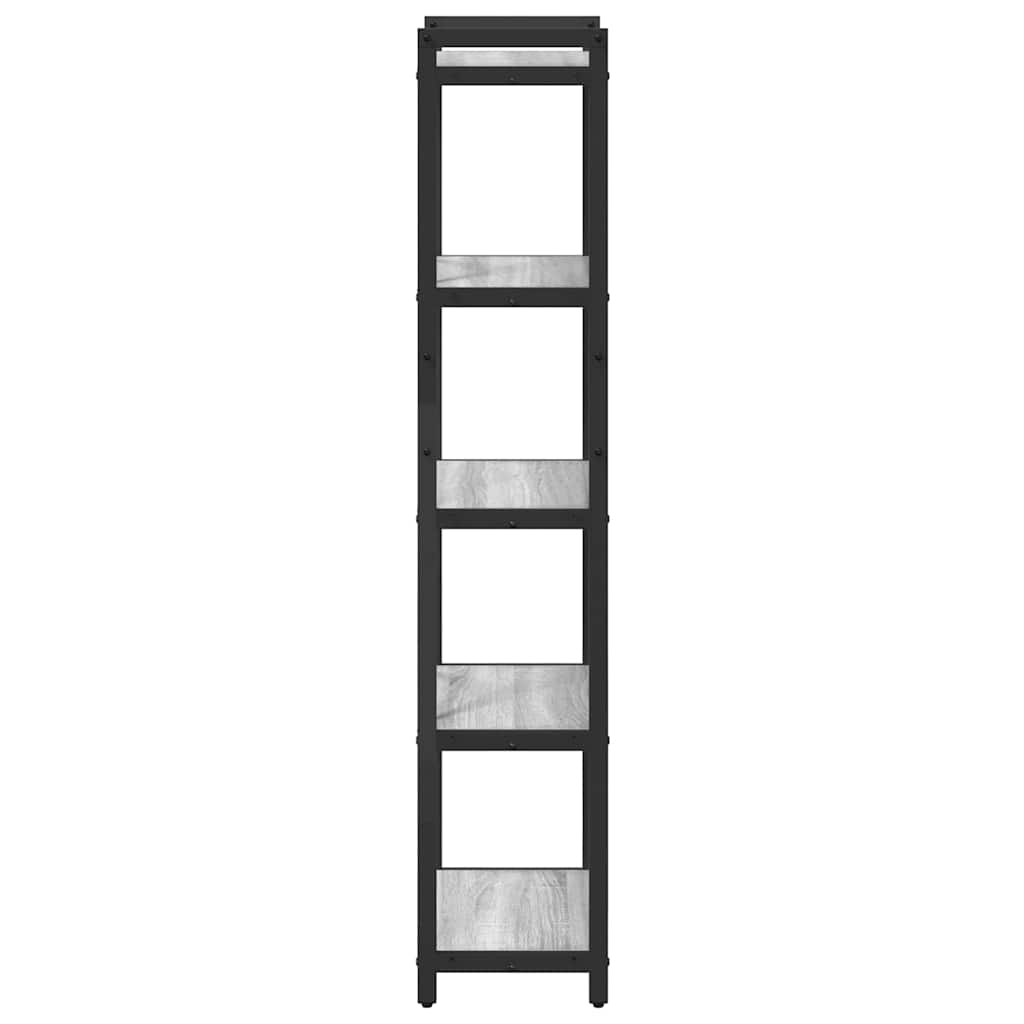 Bücherregal Grau Sonoma 40 x 30 x 155 cm Holzwerkstoff