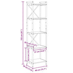 Bücherregal Altholz 40 x 30 x 155 cm Holzwerkstoff