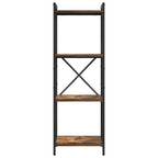 Bücherregal Geräucherte Eiche 40 x 30 x 119 cm Holzwerkstoff