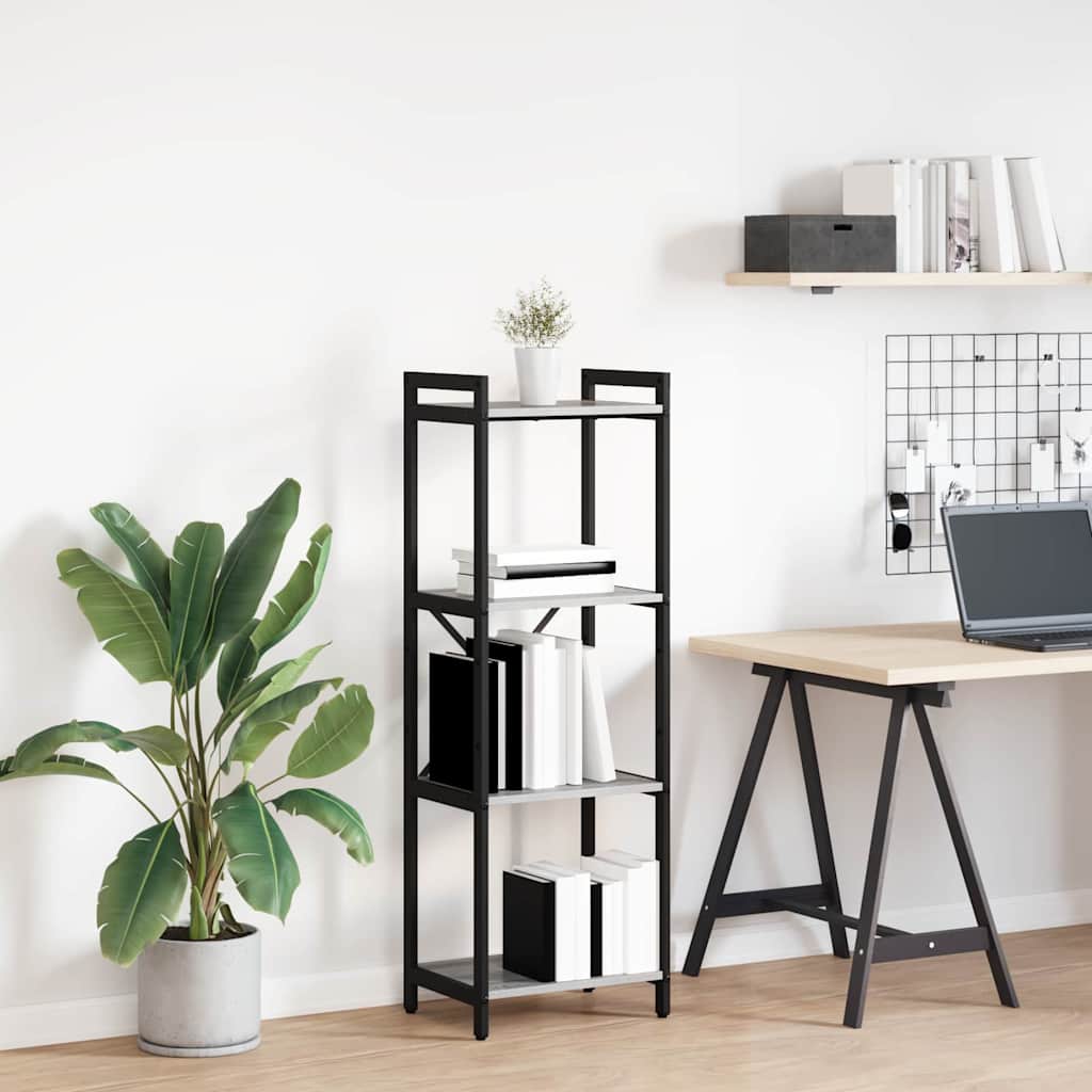 Bücherregal Grau Sonoma 40 x 30 x 119 cm Holzwerkstoff