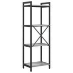 Bücherregal Grau Sonoma 40 x 30 x 119 cm Holzwerkstoff