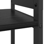 Bücherregal Schwarz Eichen-Optik 40 x 30 x 50 cm Holzwerkstoff