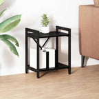 Bücherregal Schwarz Eichen-Optik 40 x 30 x 50 cm Holzwerkstoff