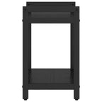 Bücherregal Schwarz Eichen-Optik 40 x 30 x 50 cm Holzwerkstoff