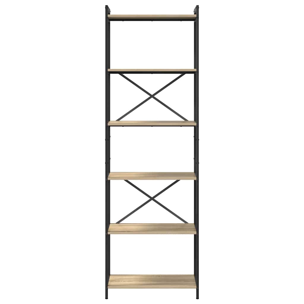Bücherregal Sonoma-Eiche 60 x 30 x 189,5 cm Holzwerkstoff