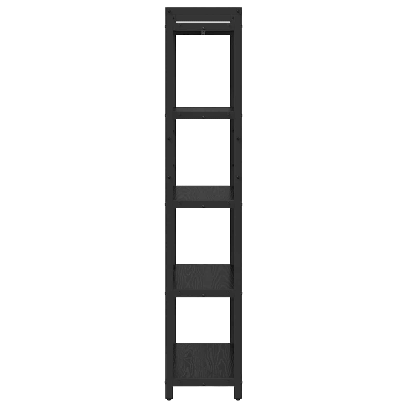 Bücherregal Schwarz Eichen-Optik 60 x 30 x 155 cm Holzwerkstoff