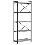 Bücherregal Grau Sonoma 60 x 30 x 155 cm Holzwerkstoff