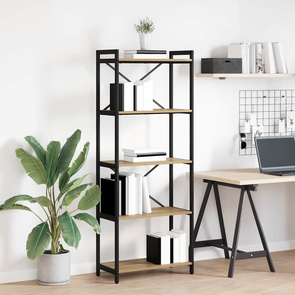Bücherregal Artisan-Eiche 60 x 30 x 155 cm Holzwerkstoff