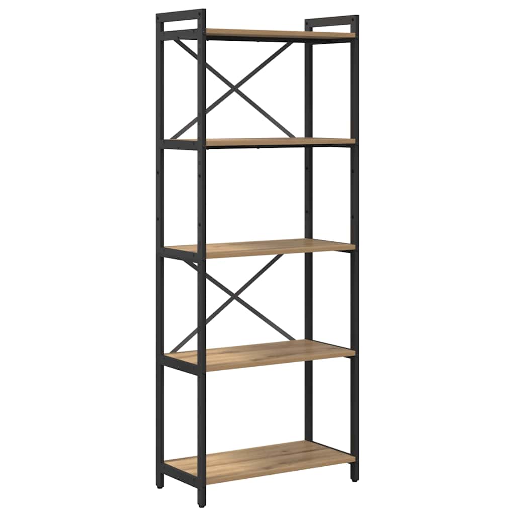Bücherregal Artisan-Eiche 60 x 30 x 155 cm Holzwerkstoff
