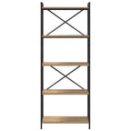 Bücherregal Artisan-Eiche 60 x 30 x 155 cm Holzwerkstoff