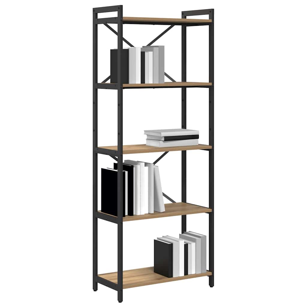 Bücherregal Artisan-Eiche 60 x 30 x 155 cm Holzwerkstoff