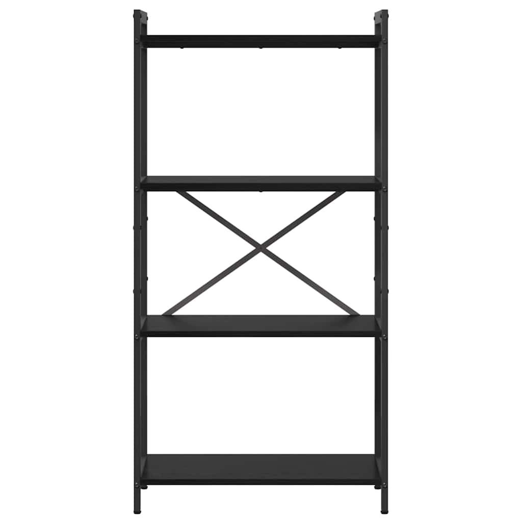 Bücherregal Schwarz Eichen-Optik 60 x 30 x 120 cm Holzwerkstoff