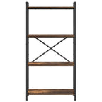 Bücherregal Geräucherte Eiche 60 x 30 x 120 cm Holzwerkstoff