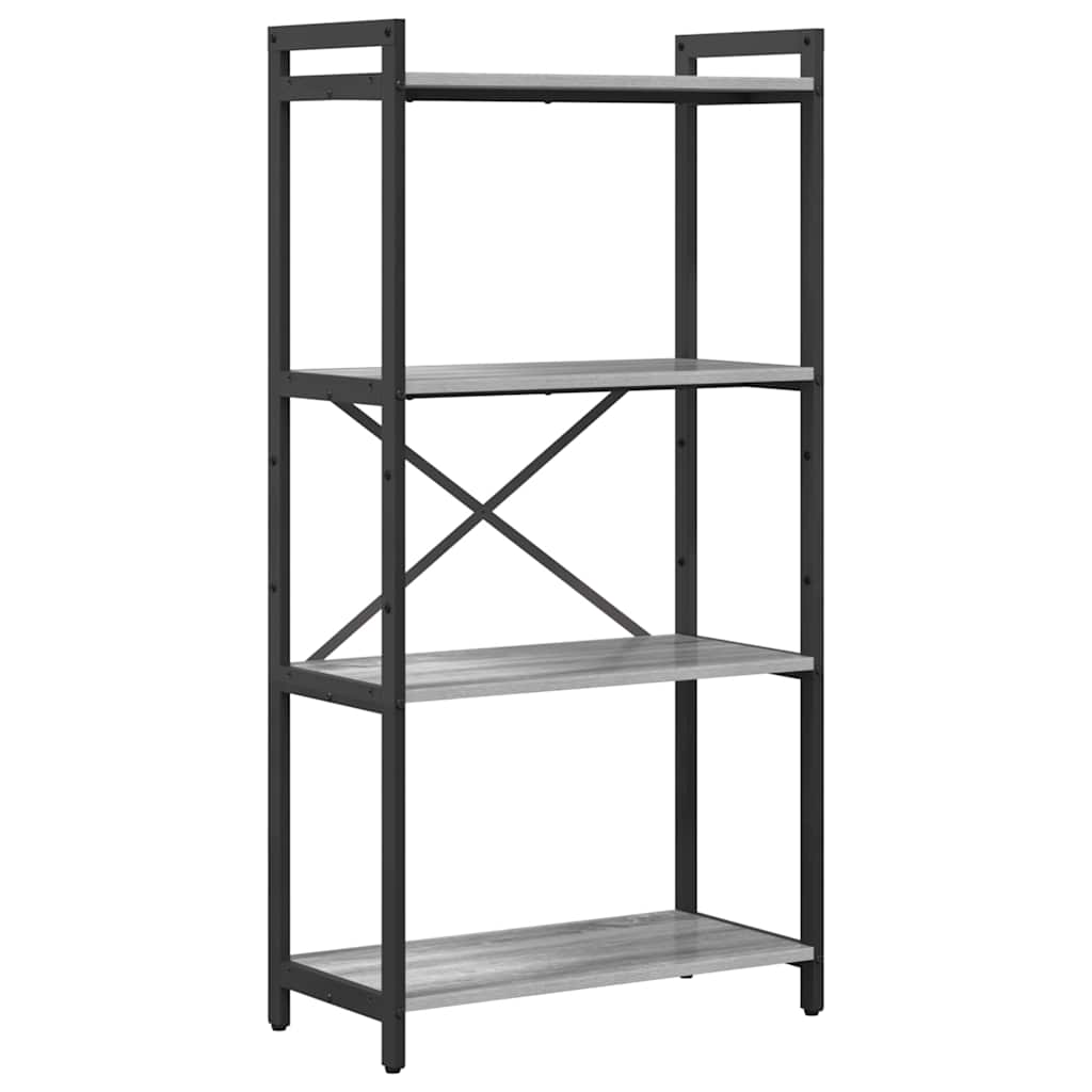 Bücherregal Grau Sonoma 60 x 30 x 120 cm Holzwerkstoff