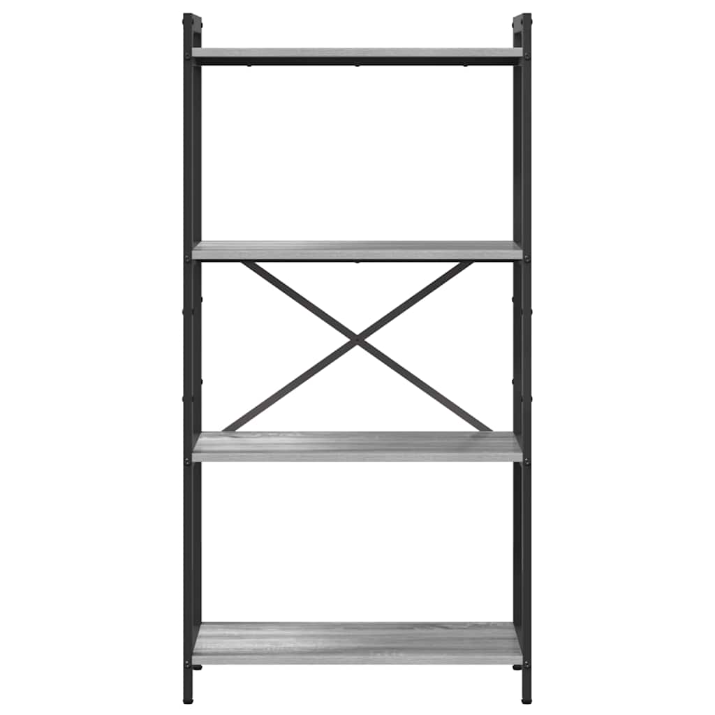 Bücherregal Grau Sonoma 60 x 30 x 120 cm Holzwerkstoff