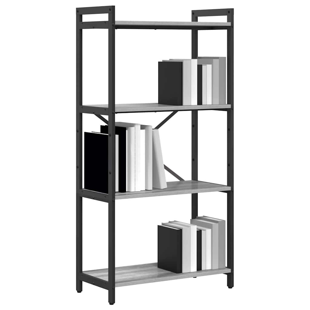 Bücherregal Grau Sonoma 60 x 30 x 120 cm Holzwerkstoff