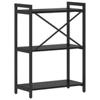 Bücherregal Schwarz Eichen-Optik 60 x 30 x 85 cm Holzwerkstoff