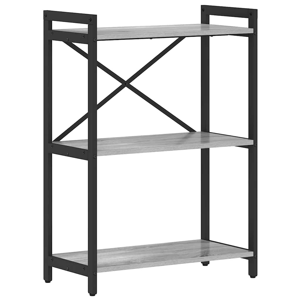 Bücherregal Grau Sonoma 60 x 30 x 85 cm Holzwerkstoff