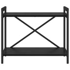 Bücherregal Schwarz Eichen-Optik 60 x 30 x 50 cm Holzwerkstoff