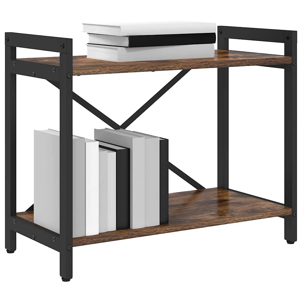 Bücherregal Geräucherte Eiche 60 x 30 x 50 cm Holzwerkstoff