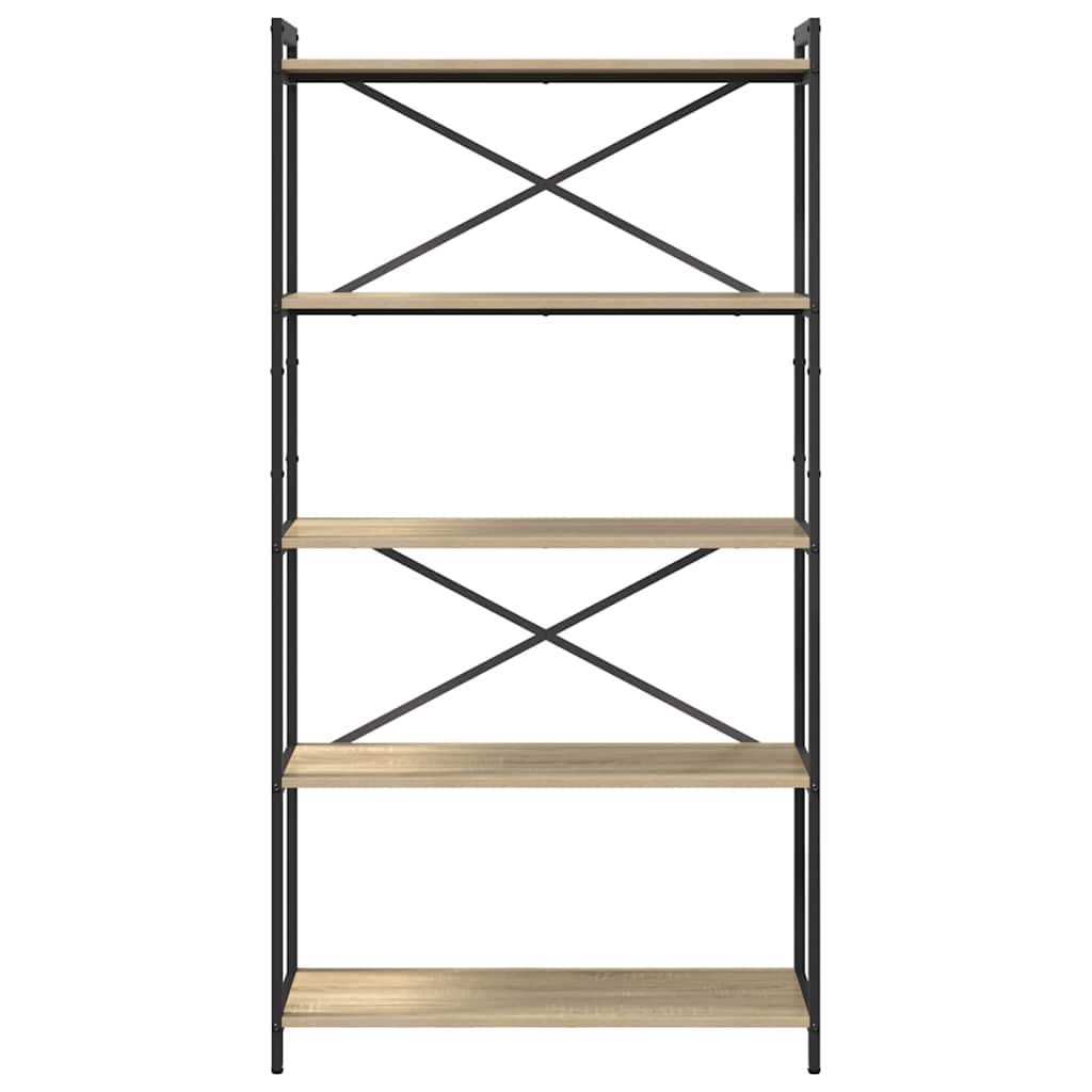 Bücherregal Sonoma-Eiche 80 x 30 x 155 cm Holzwerkstoff