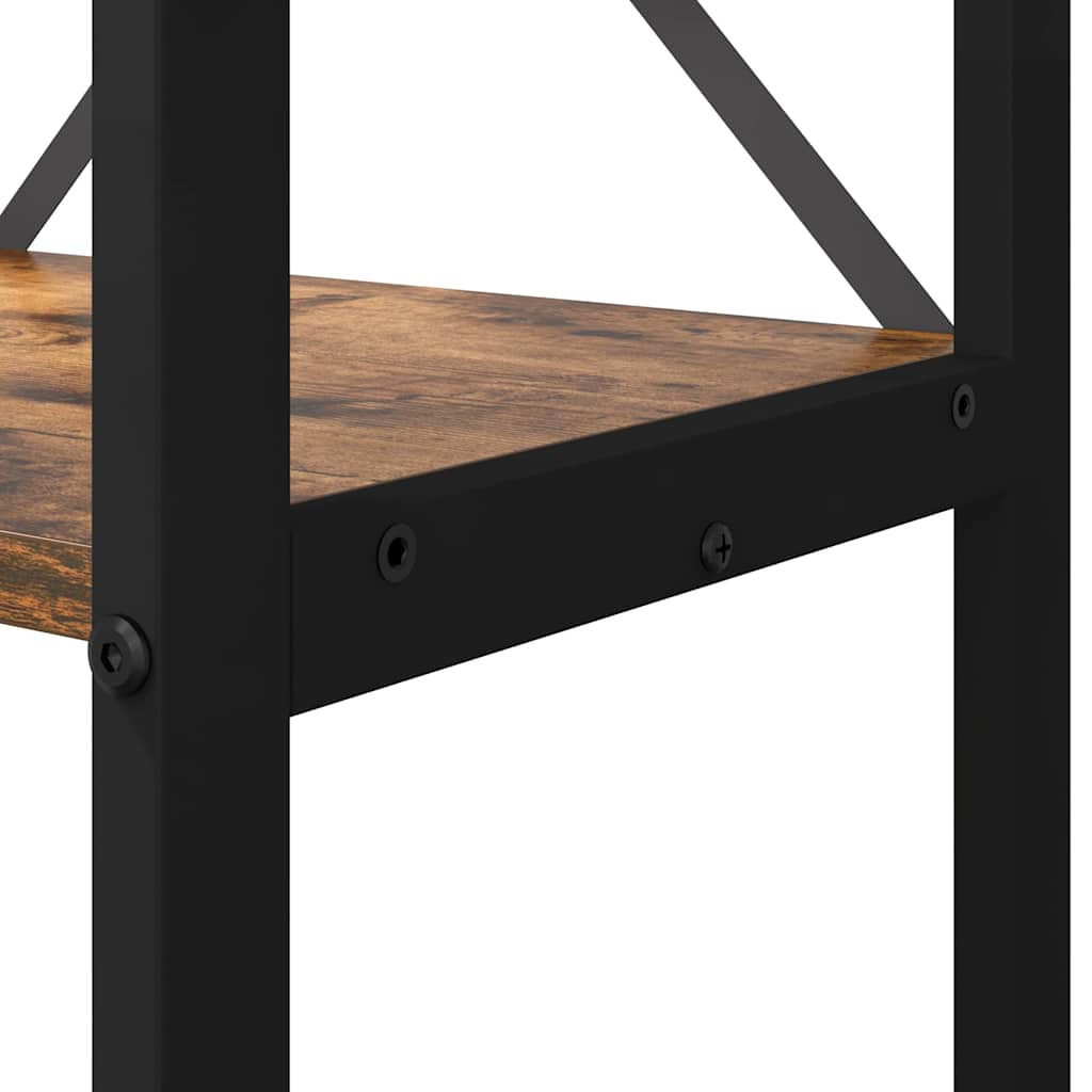 Bücherregal Geräucherte Eiche 80 x 30 x 155 cm Holzwerkstoff