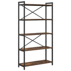 Bücherregal Geräucherte Eiche 80 x 30 x 155 cm Holzwerkstoff