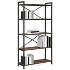 Bücherregal Geräucherte Eiche 80 x 30 x 155 cm Holzwerkstoff