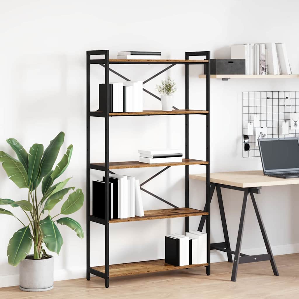 Bücherregal Altholz 80 x 30 x 155 cm Holzwerkstoff