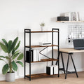 Bücherregal Geräucherte Eiche 80 x 30 x 120 cm Holzwerkstoff
