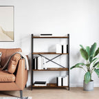 Bücherregal Geräucherte Eiche 80 x 30 x 120 cm Holzwerkstoff