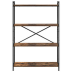 Bücherregal Geräucherte Eiche 80 x 30 x 120 cm Holzwerkstoff