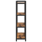 Bücherregal Geräucherte Eiche 80 x 30 x 120 cm Holzwerkstoff