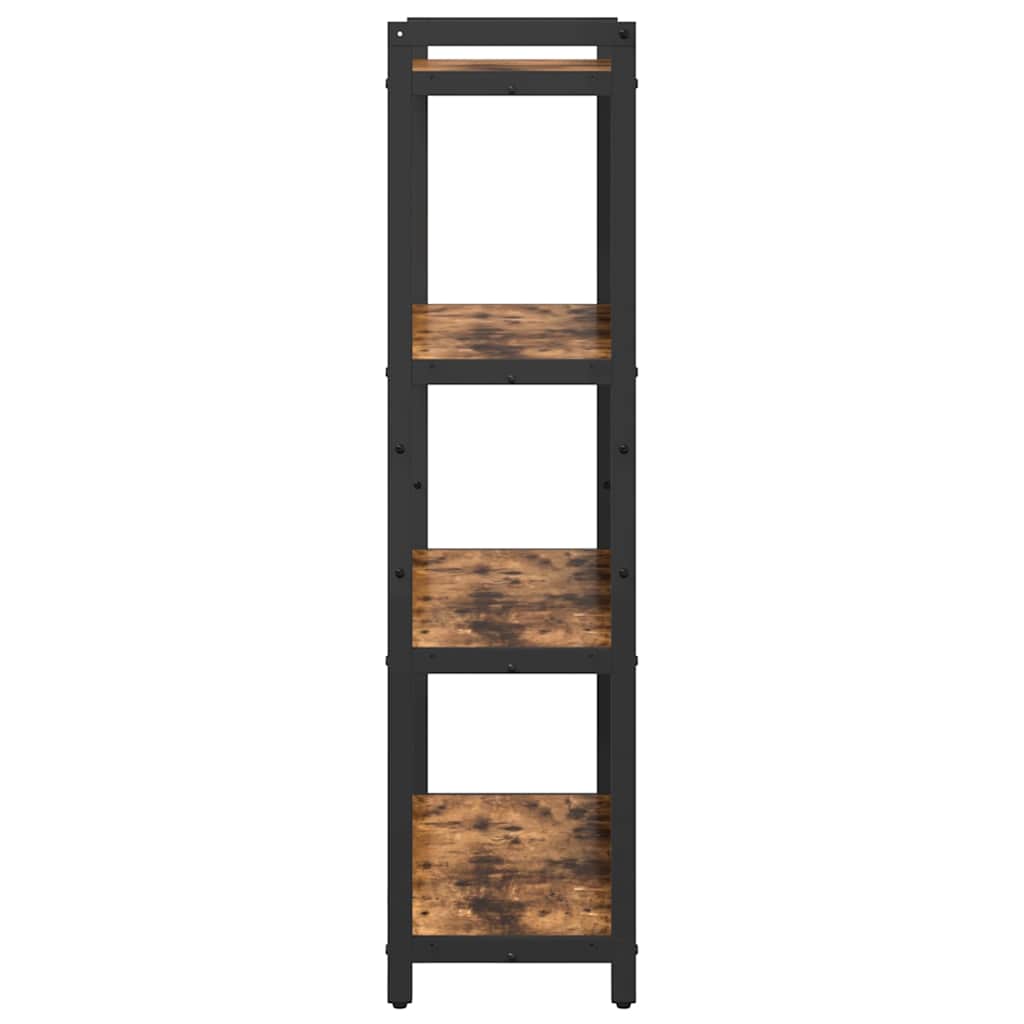 Bücherregal Geräucherte Eiche 80 x 30 x 120 cm Holzwerkstoff