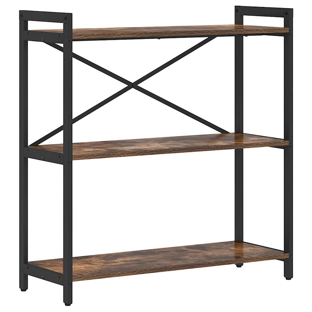Bücherregal Geräucherte Eiche 80 x 30 x 85 cm Holzwerkstoff
