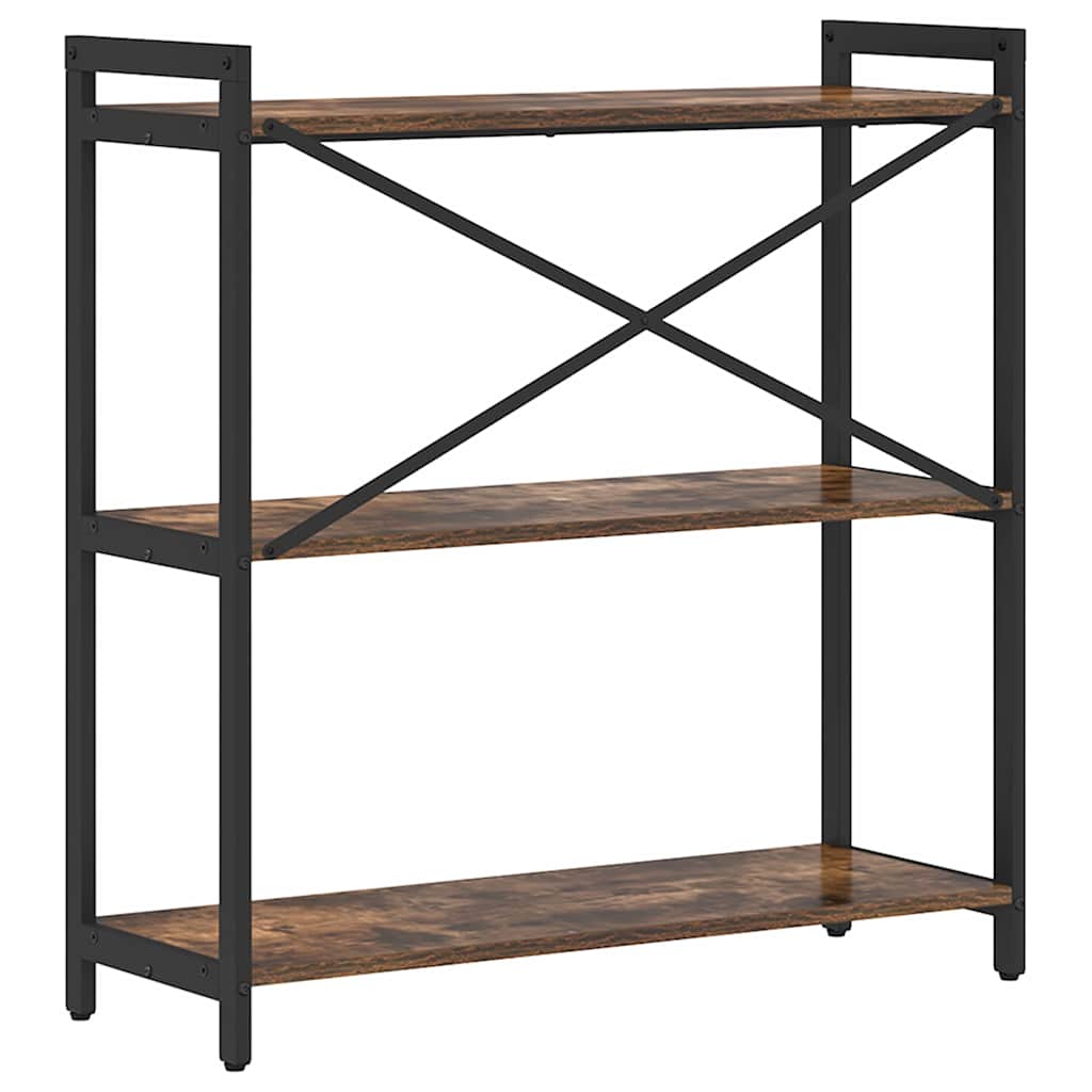 Bücherregal Geräucherte Eiche 80 x 30 x 85 cm Holzwerkstoff
