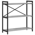 Bücherregal Grau Sonoma 80 x 30 x 85 cm Holzwerkstoff