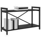 Bücherregal Schwarz Eichen-Optik 80 x 30 x 50 cm Holzwerkstoff