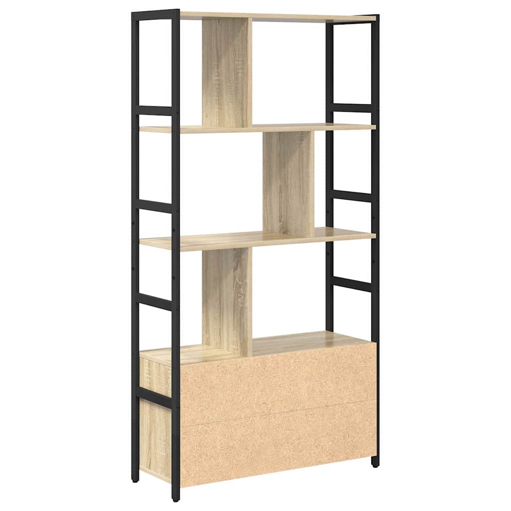Bücherregal Sonoma-Eiche 80 x 30 x 155,5 cm Holzwerkstoff